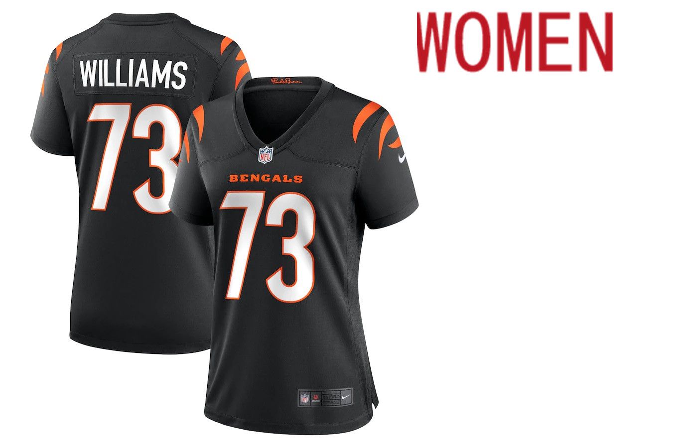 Women Cincinnati Bengals #73 Jonah Williams Nike Black Game NFL Jersey